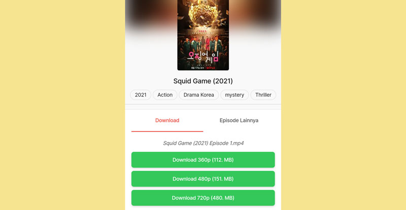 Cara download film drakor sub Indo tanpa aplikasi gratis